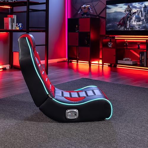 Foldable Bluetooth Audio Floor Chair with Headrest Mounted Speakers Z404546