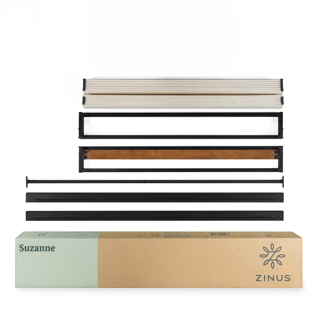 Queen Bamboo and Metal Platform Bed B17981