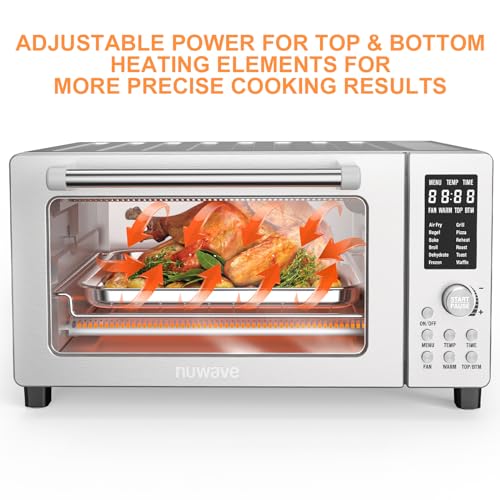 10-in-1 Air Fryer Toaster Oven, 21-Qt Stainless Steel B486109
