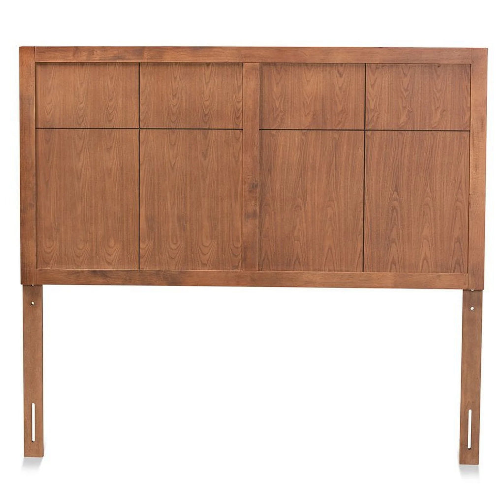 Walnut Finished Wood Queen Size Headboard R3915