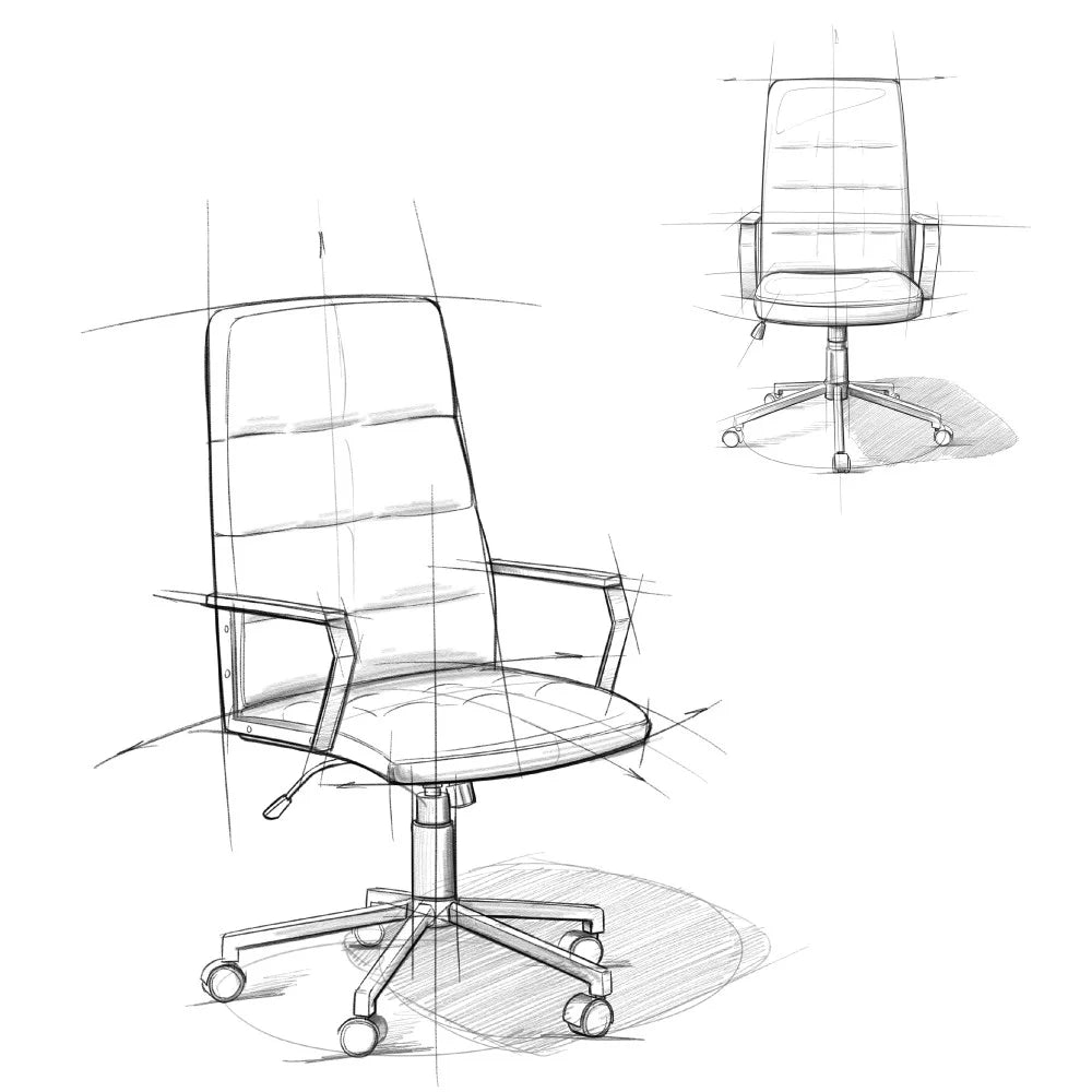 Adjustable Faux Leather Office Chair M71700