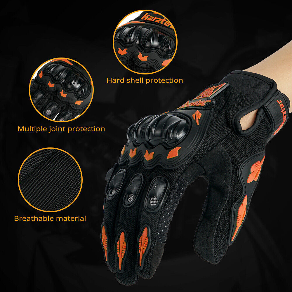 4 Color Motorcycle Racing Full Finger Touch Screen Gloves E856038