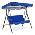 Blue Patio Swing Cushion Set for 3 Seater Swing Chairs U57597