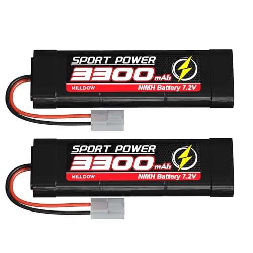 7.2V 3300mAh NiMH RC Battery 2 Packs N626650