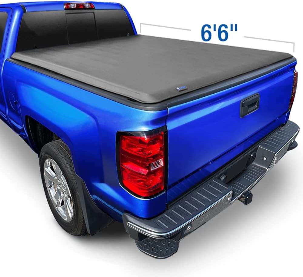 Soft Roll Up Truck Bed Tonneau Cover for 6'6" Bed Z954