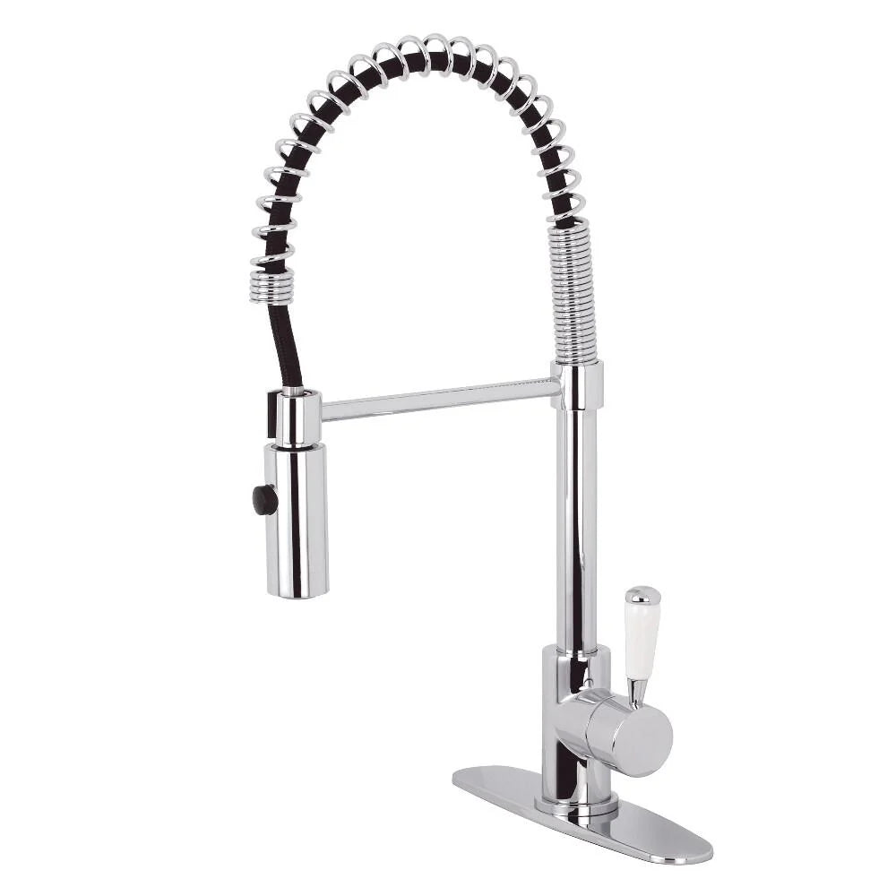 Polished Chrome Pull-Down Sprayer Kitchen Faucet J9502