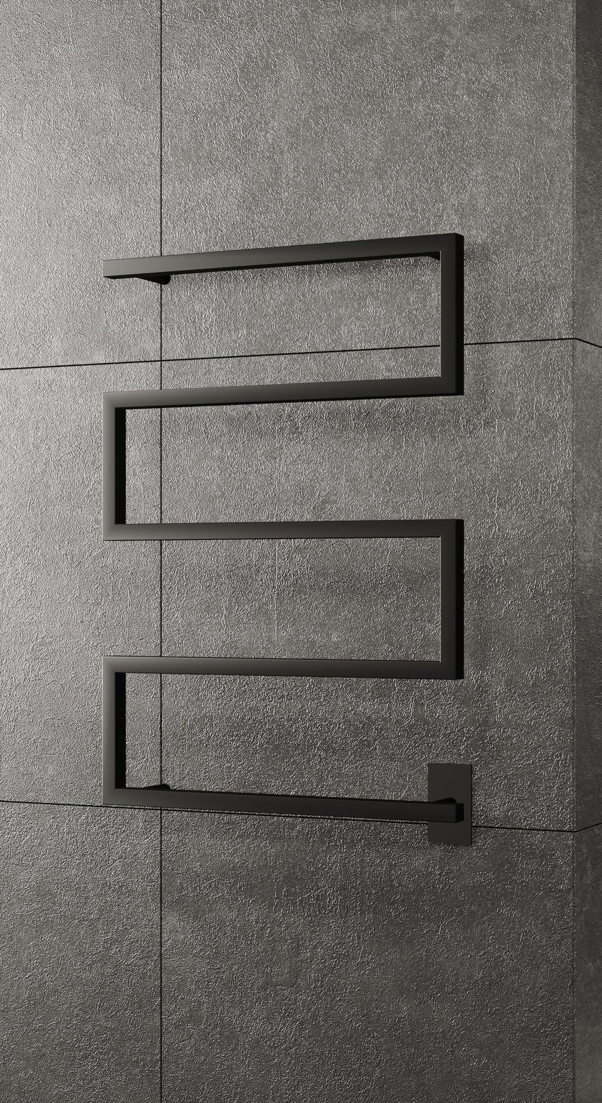 Wall Mounted Electric Towel Warmer in Black R1703