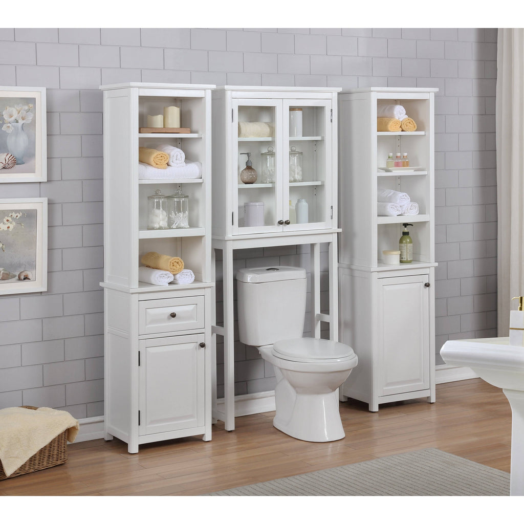 Over-the-Toilet Storage with Glass Doors N783