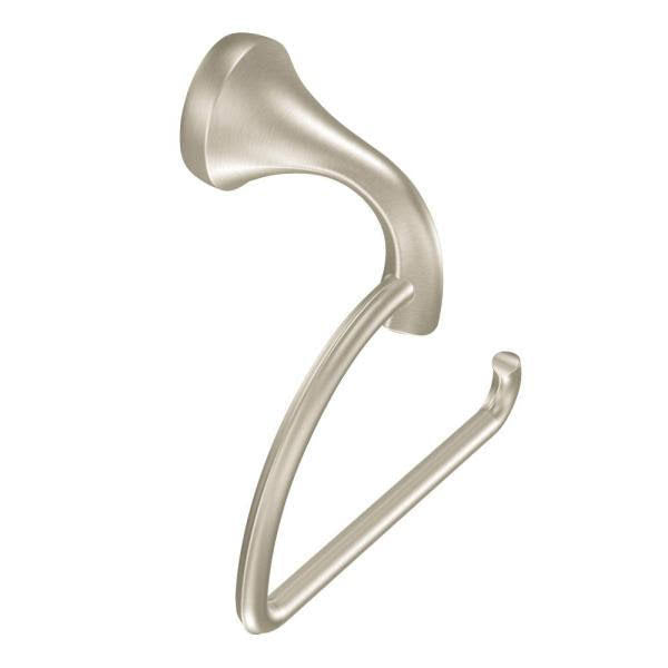 Brushed Nickel 4-Piece Bath Hardware Set with 24 in. Towel Bar A68539