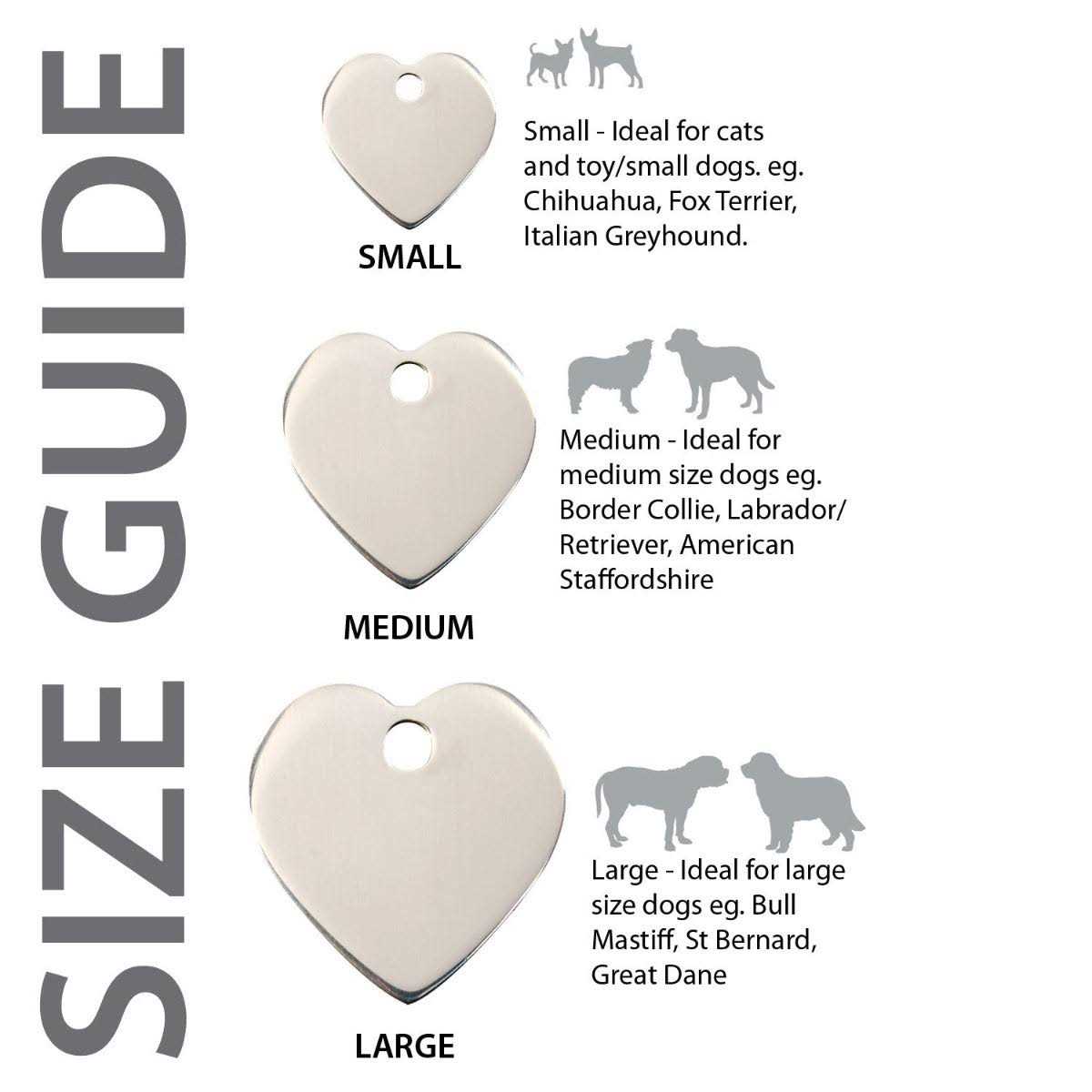 Heart Pet ID Dog Tags C427