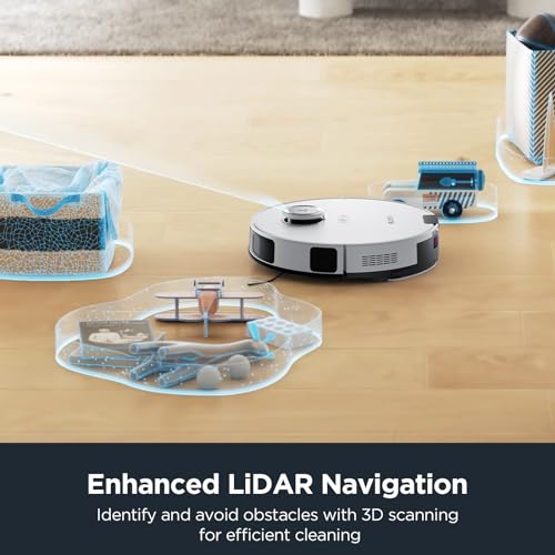 Robot Vacuum and Mop Combo with Self Emptying Station J174