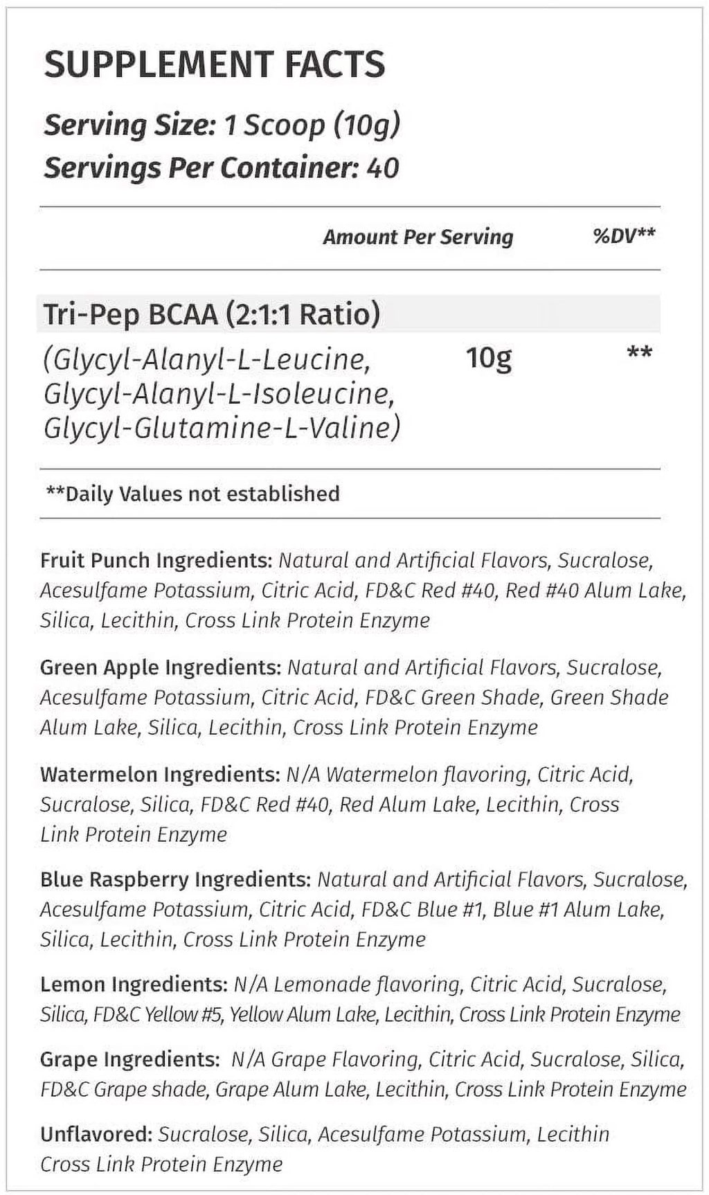 Watermelon BCAA Powder 400 Grams 40 Servings I6601