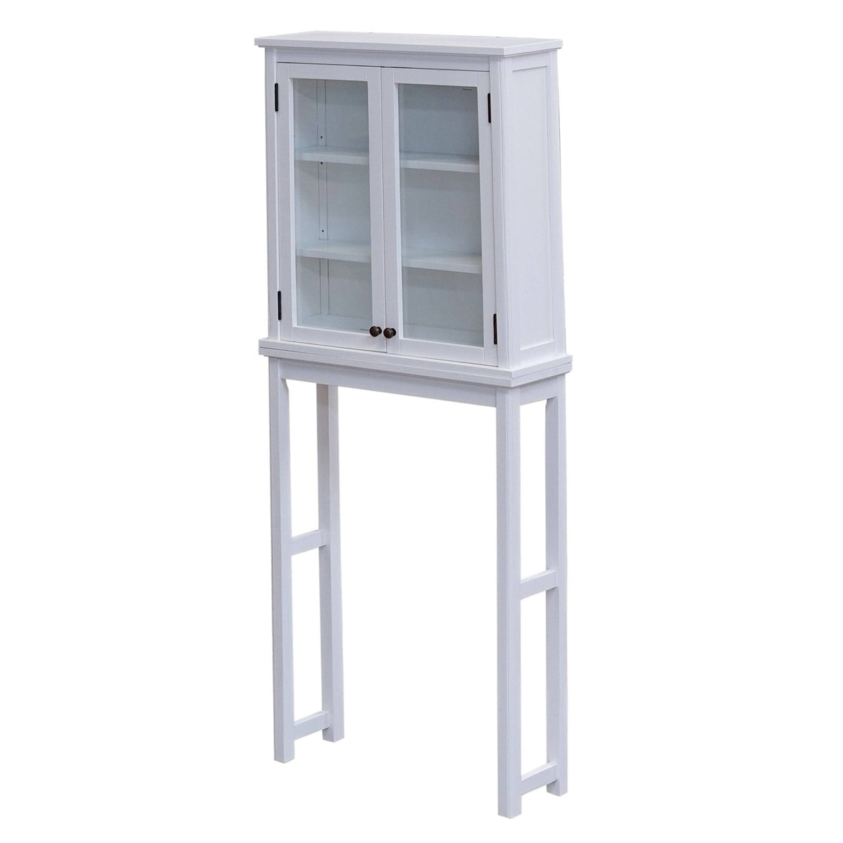 Over-the-Toilet Storage with Glass Doors N783
