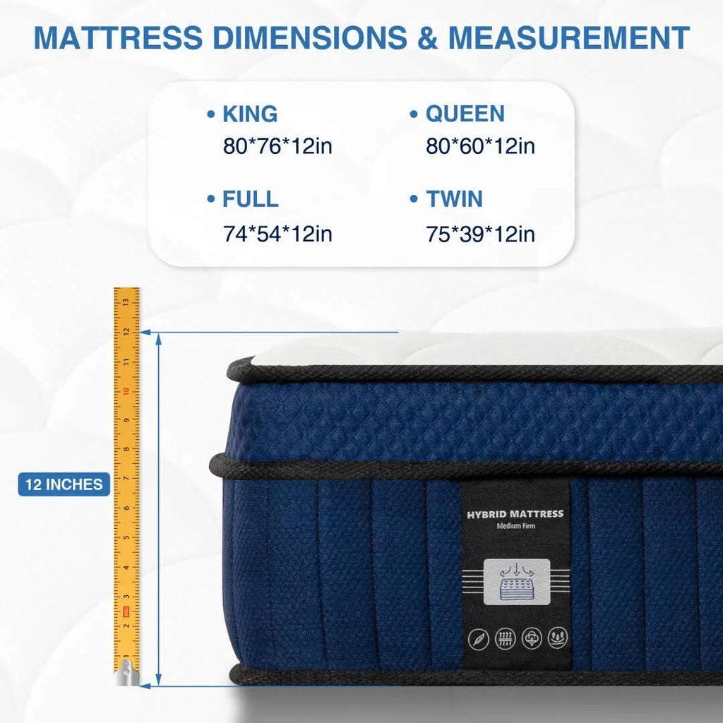 Queen Medium Hybrid Mattress N8617