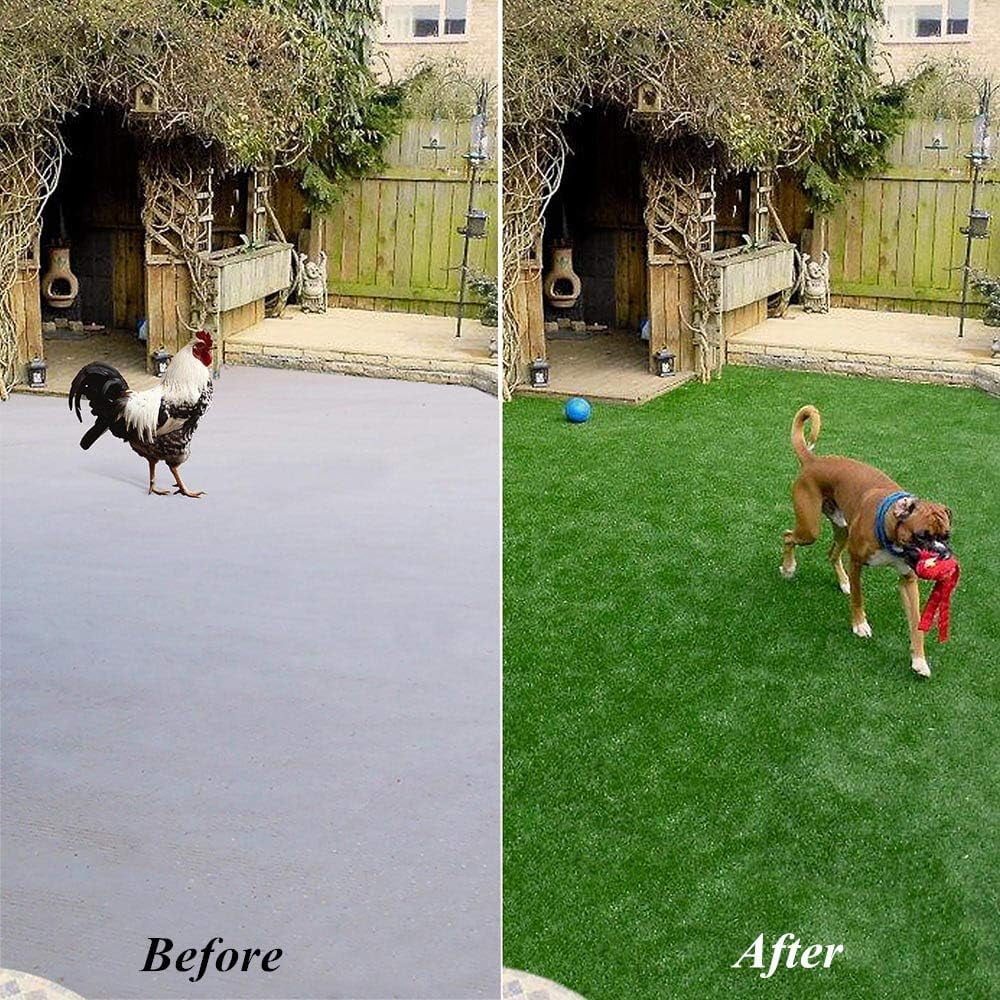 Artificial Grass 12x15 0.8in Pile Height Artificial Turf P10287