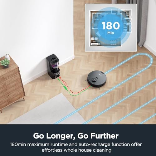 Robot Vacuum and Mop Combo with Self Emptying Station J174