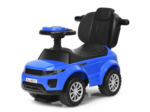 Blue 3 in 1 Ride on Push Car B660
