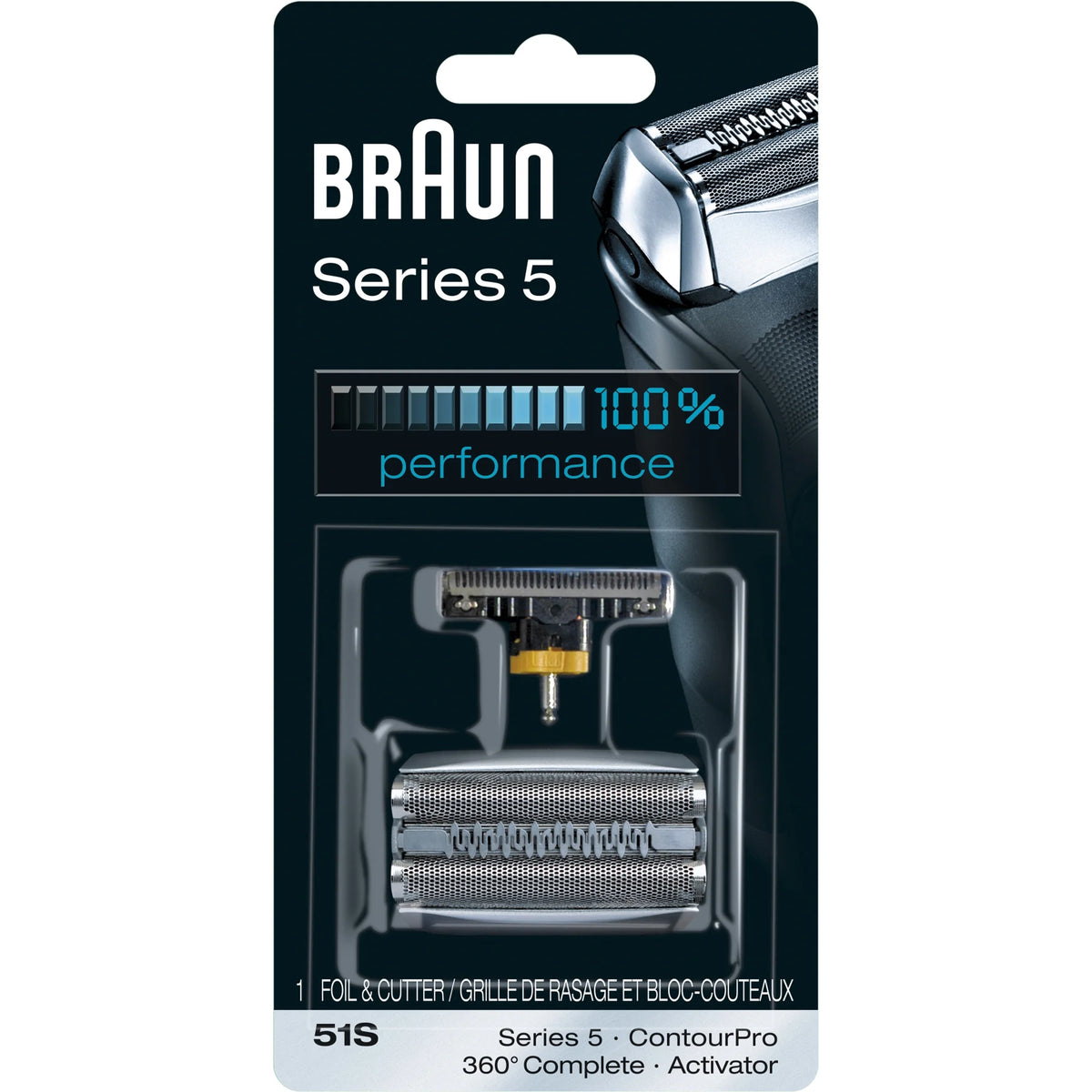 Silver Electric Shaver Head Replacement Cassette X5945