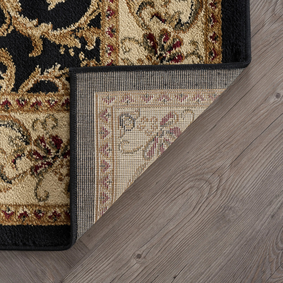 Black 8x10 Transitional Area Rug B2056