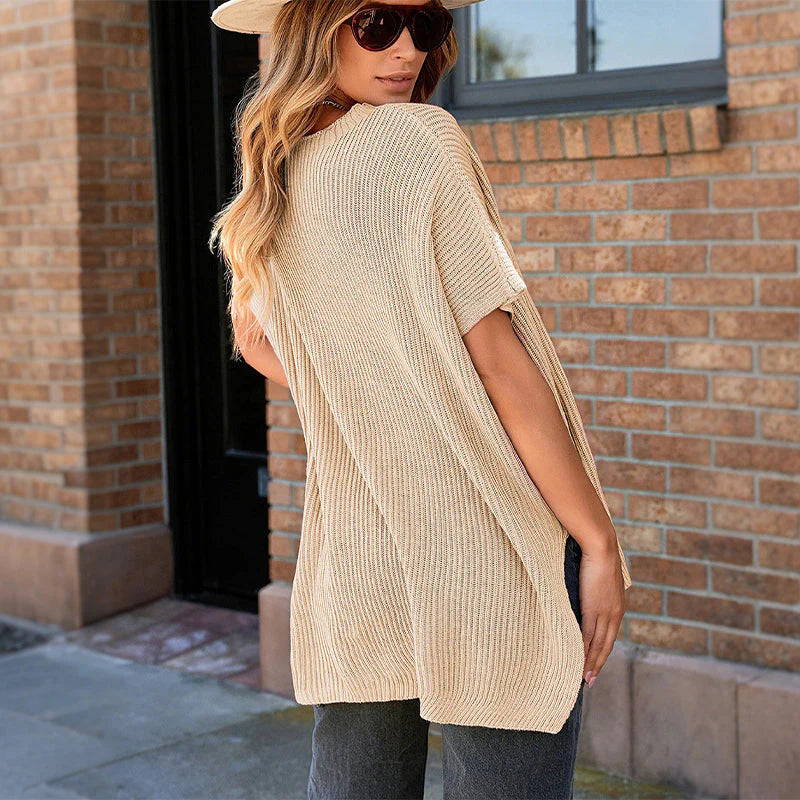 Oversized Loose Knitted Top K5519