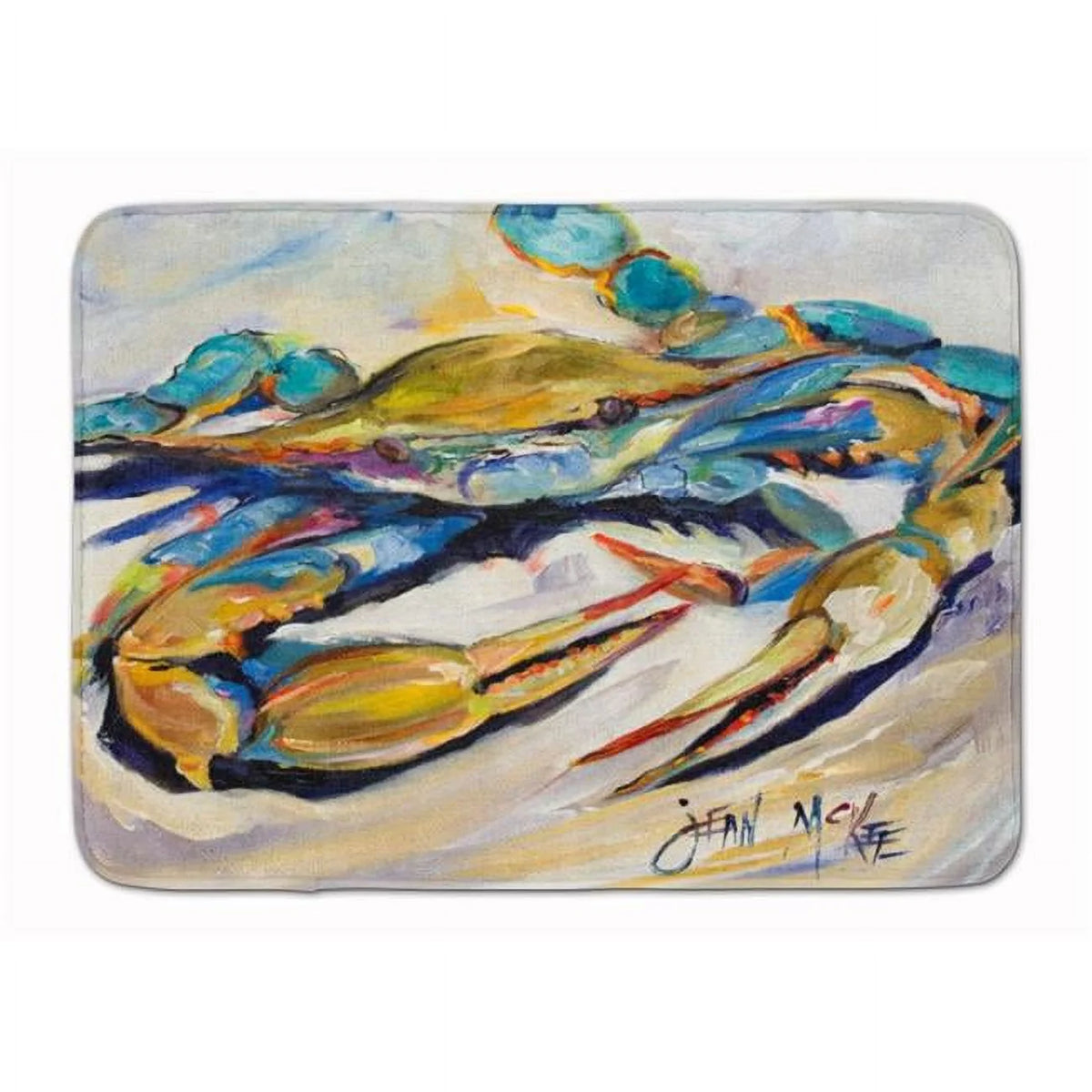 Blue Crab Machine Washable Memory Foam Mat V908