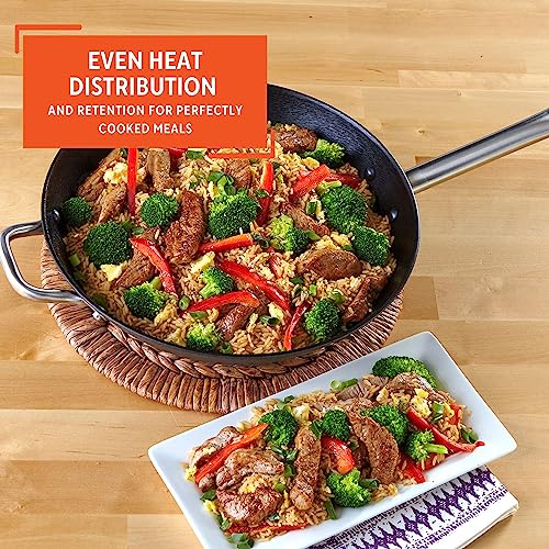 Light Cast Iron Wok 14" Black N110060