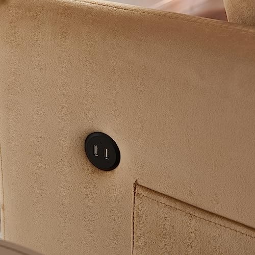 Velvet 3 in 1 Pull-Out Sleeper Sofa Chair T581