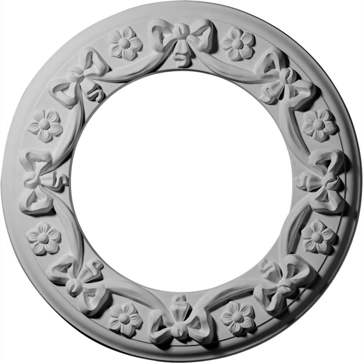 Ribbon with Bow Ceiling Medallion V931051