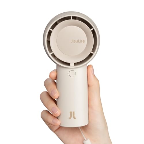 Portable Handheld Turbo Fan 6000mAh USB Rechargeable 5 Speeds Black H984322