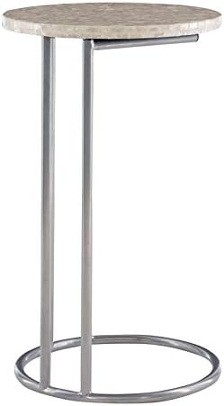 Silver Metal Accent C Table X942940