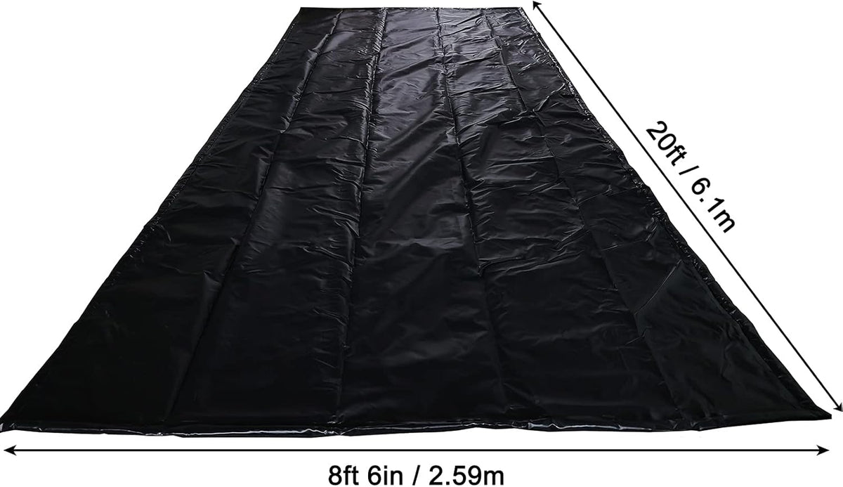 Black Garage Containment Mats 7'9'' X 18' O7989