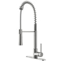 Stainless Steel Pull-Down Spray Kitchen Faucet with Deck Plate E674435