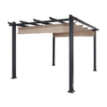 Aluminum Outdoor Canopy Pergola 9 x 9 ft White H463013