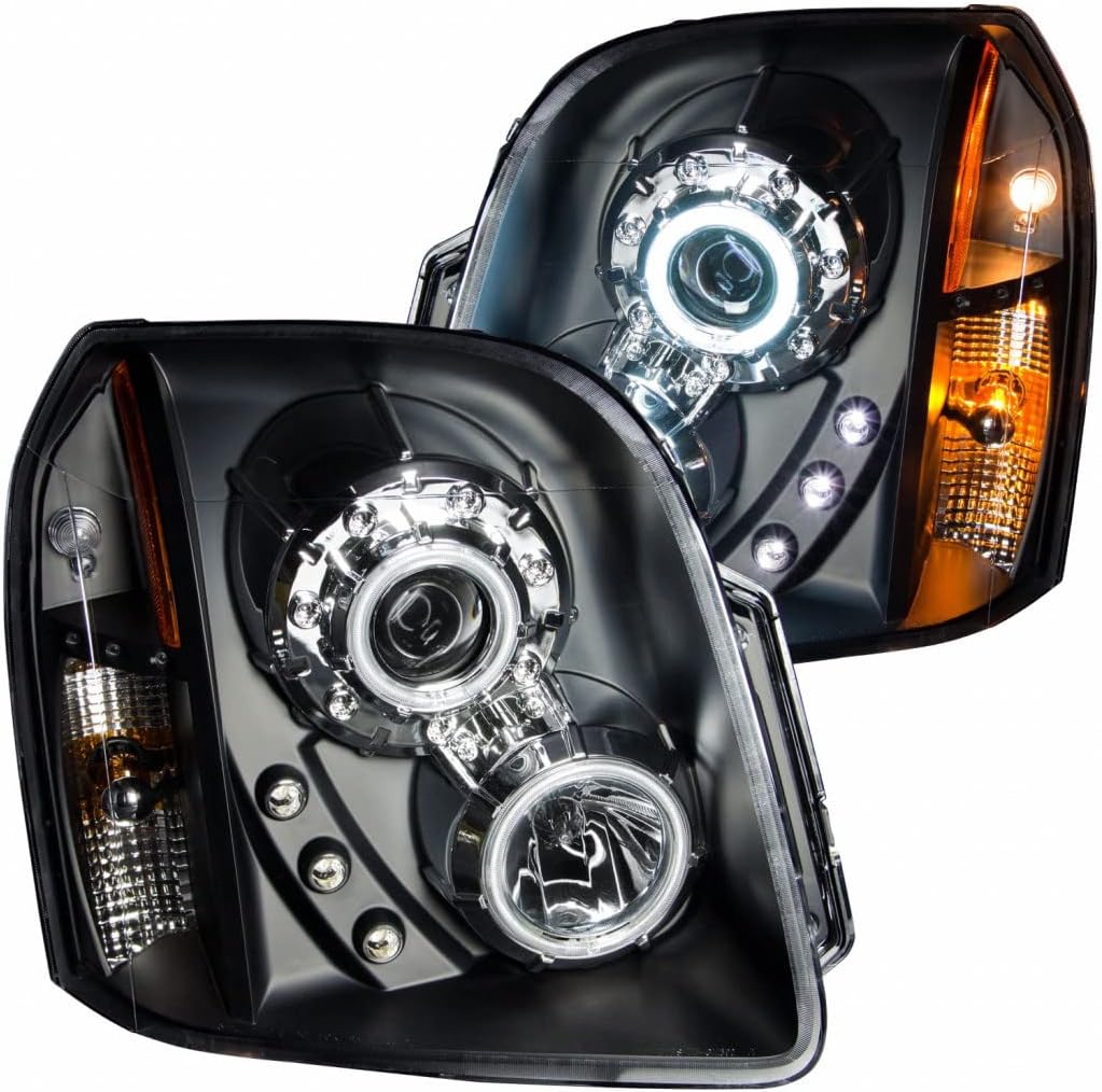 Projector Headlights with Halo Black CCFL Z444642