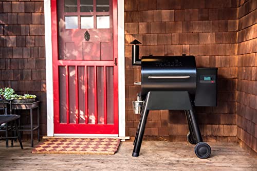 Black Electric Wood Pellet Grill and Smoker with WiFi T529831