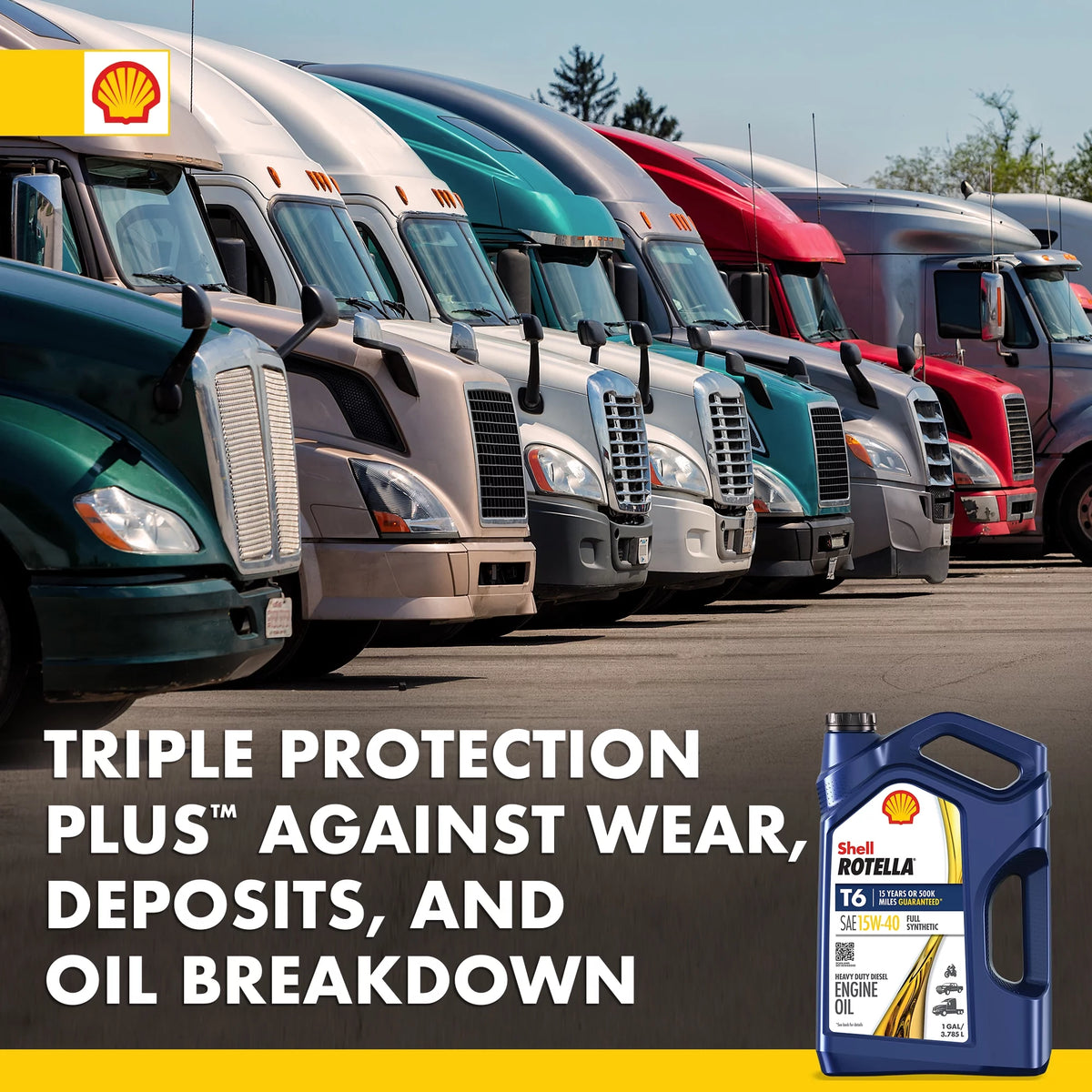 Full Synthetic 15W-40 Diesel Engine Oil, 1 Gallon K90009