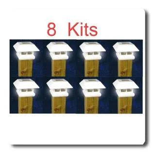 White Outdoor Solar Post Cap Light O805827