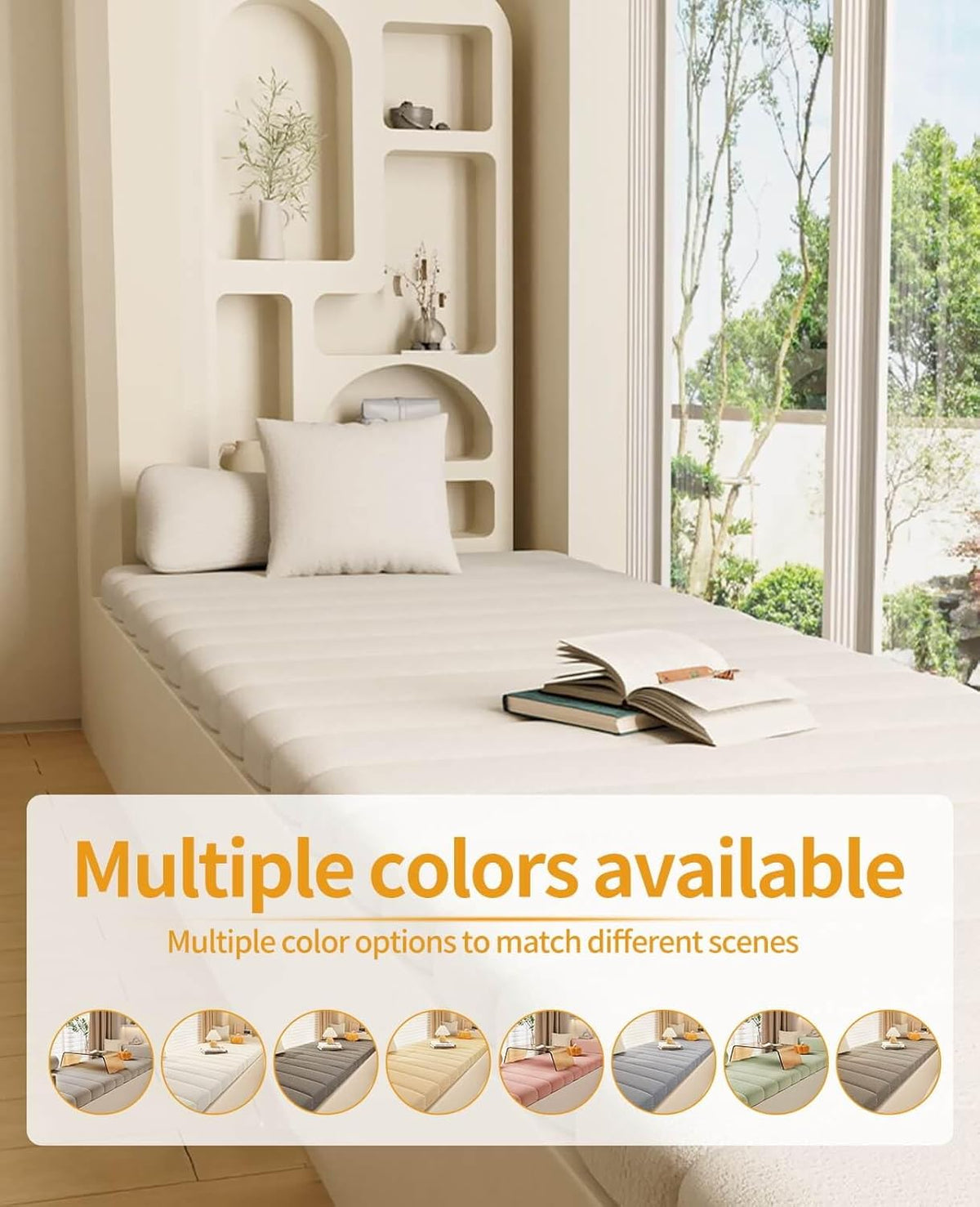 Anti-Cat Scratch Waterproof Non Slip Thickened Window Seat Cushion H85439