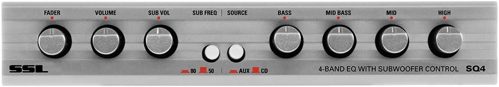 2 Way Car Electronic Crossover with Remote Subwoofer Control X986