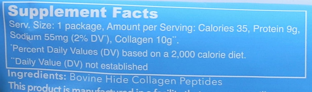 Unflavored Collagen Peptide Packet, 0.35 OZ D4287