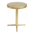 16 in. Gold Steel Accent Table M5109