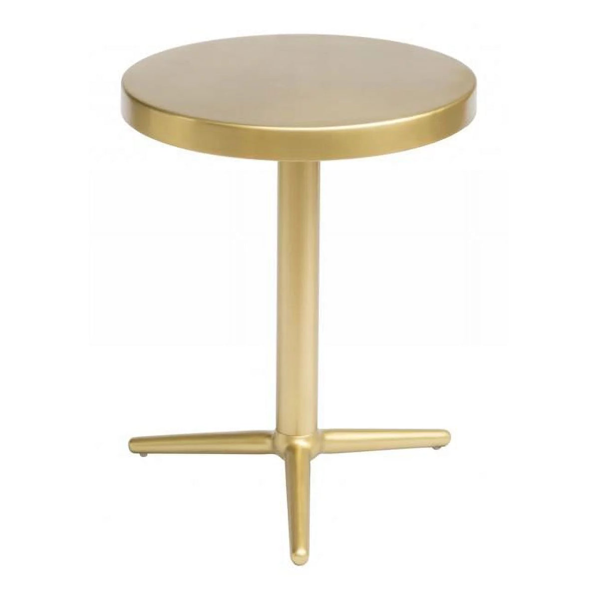 16 in. Gold Steel Accent Table M5109