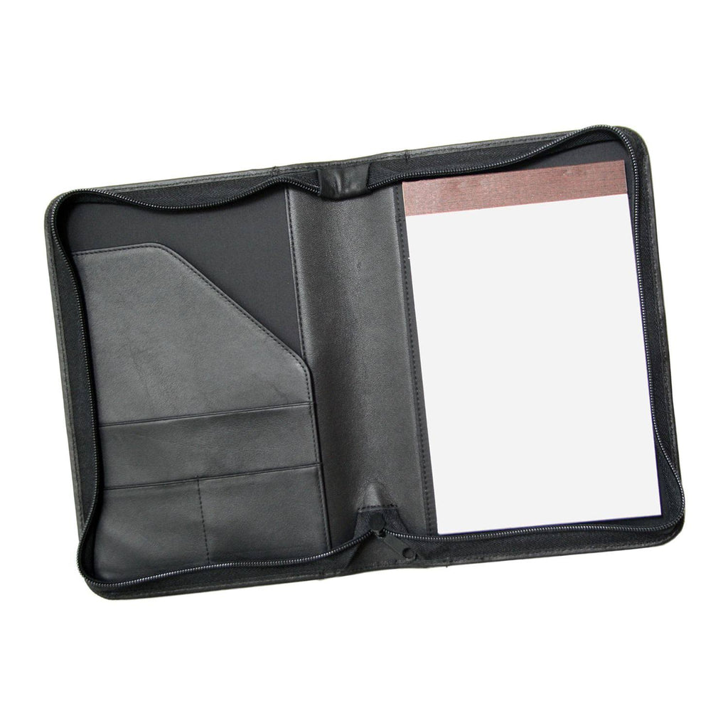 Black Zip Around Writing Padfolio B4087