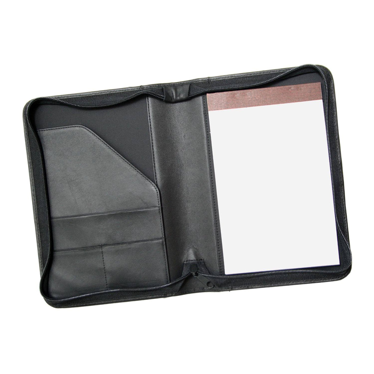 Black Zip Around Writing Padfolio B4087
