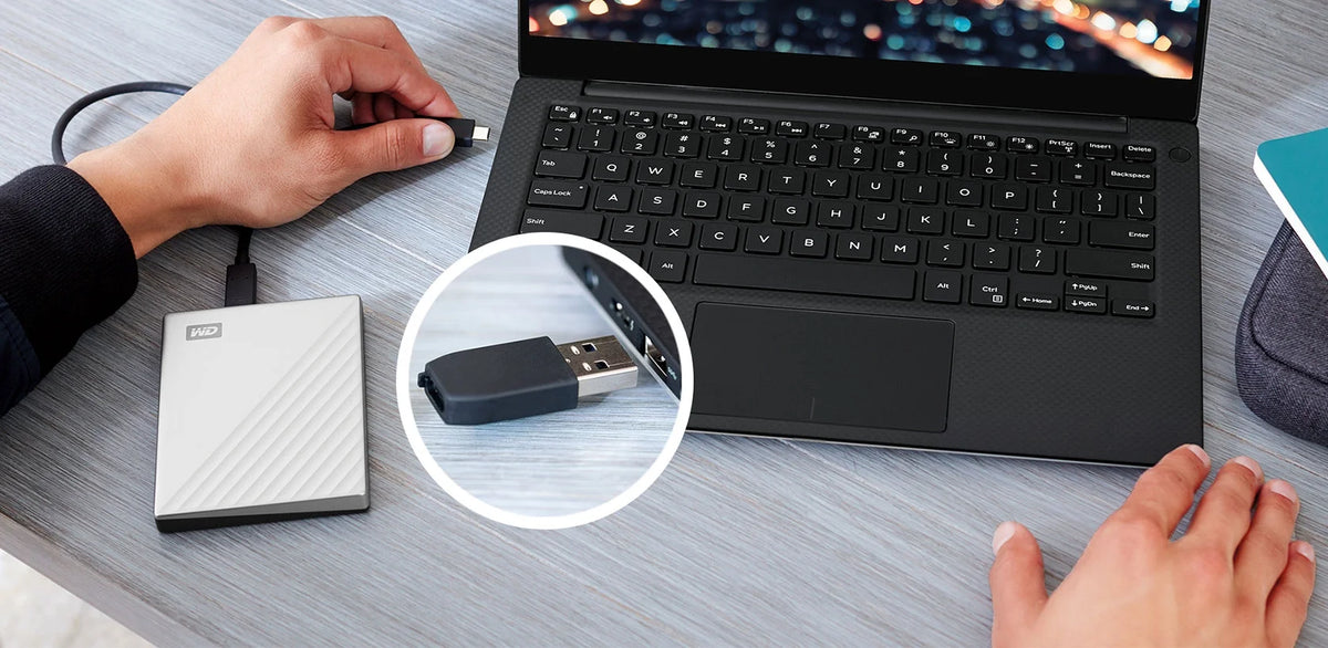 2TB Portable External Hard Drive Silver B73132