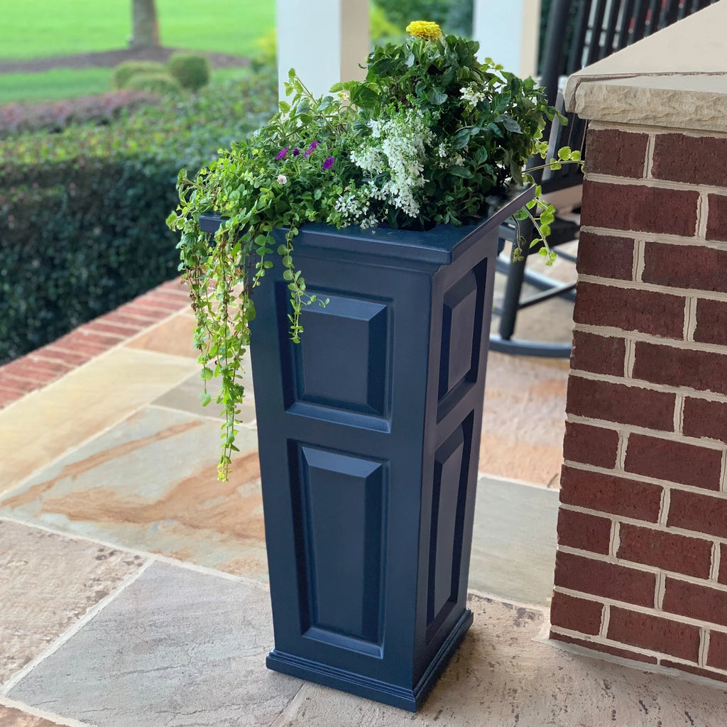 Neptune Blue Polyethylene Planter Z364