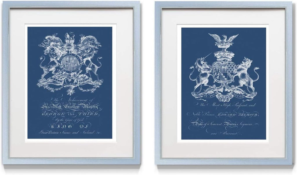 2 Piece Framed Artwork Set, Silver Frame, White Mat, Plexiglass, 16 in W X 20 in H V544