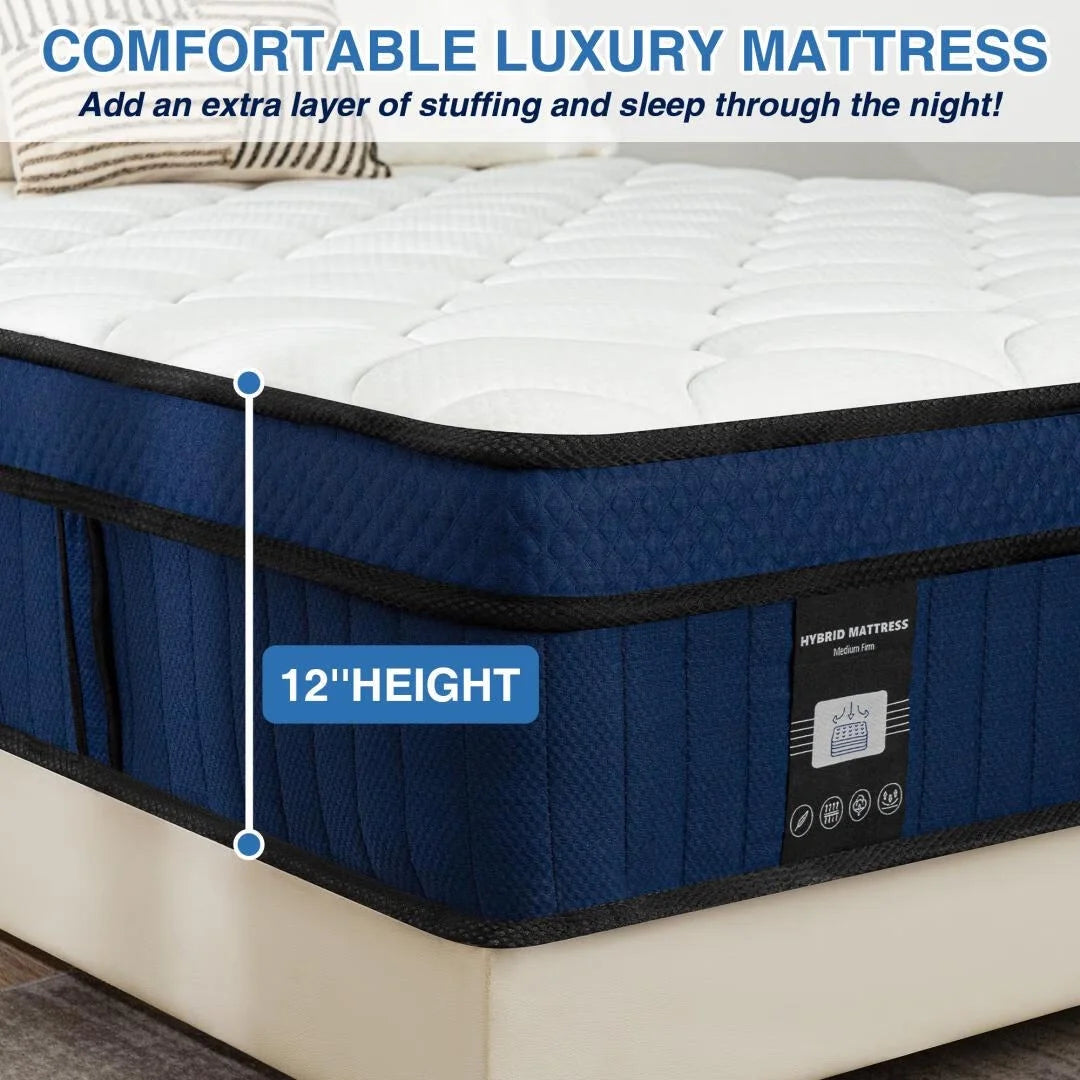 Queen Medium Hybrid Mattress N8617