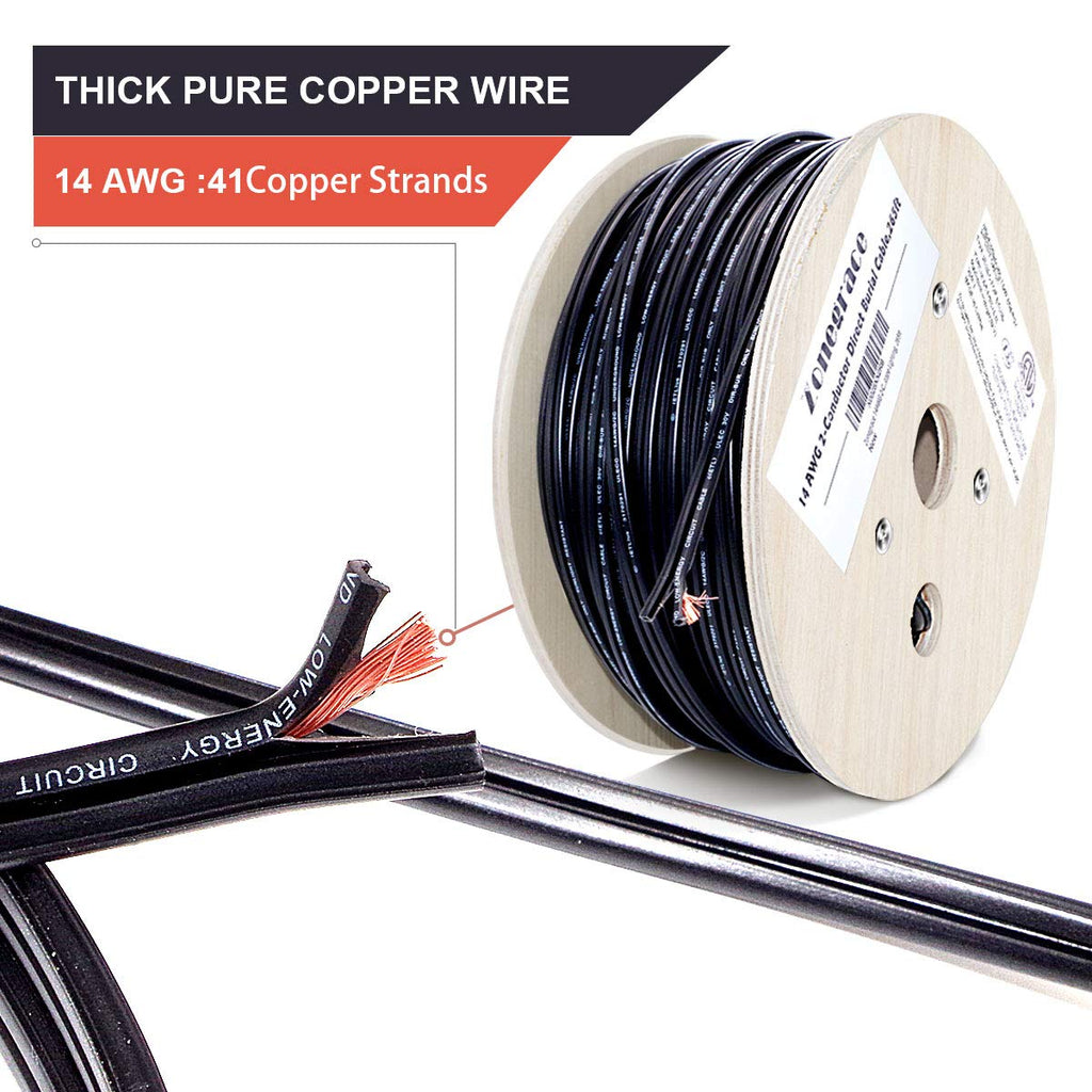 14AWG 2-Conductor Direct Burial Wire, 265ft R265442
