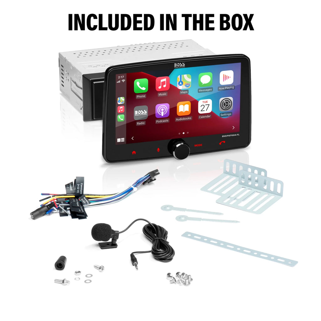Single Din 7 Inch Touchscreen Car Stereo with Apple CarPlay Android Auto Bluetooth V2508